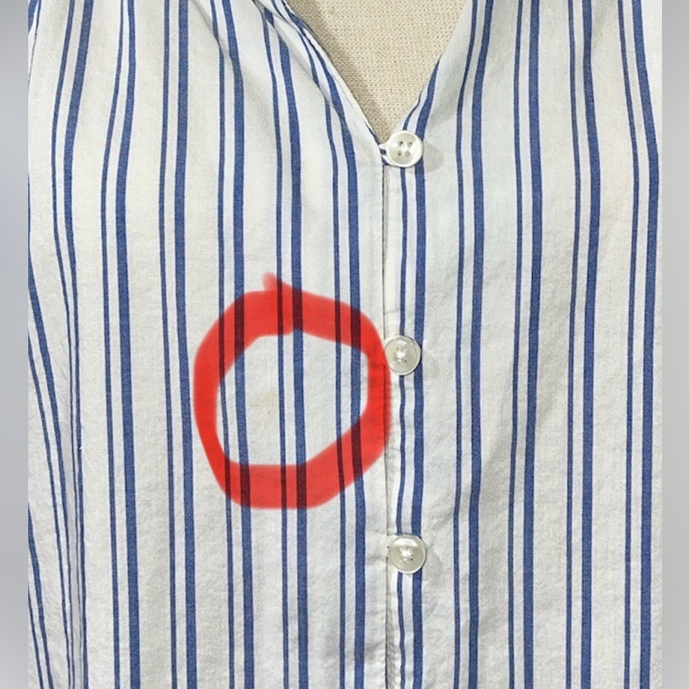Trovata Birds of Paradise June Blouse in Swim Stripe Sz. Small - Picture 14 of 14